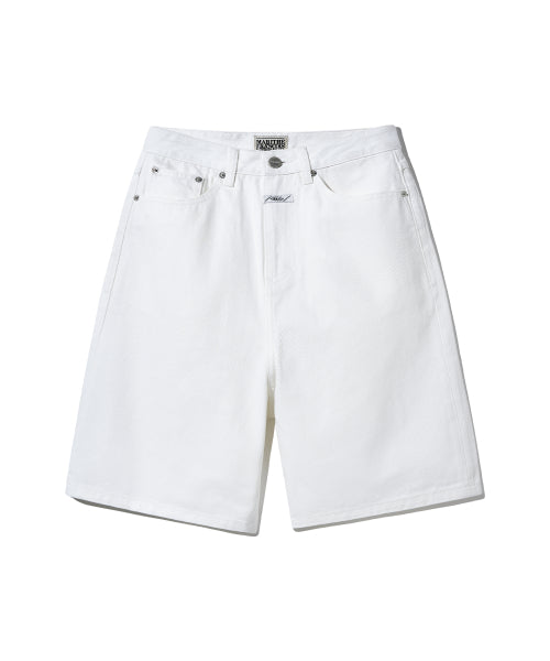 W LONG BERMUDA DENIM PANTS - 3 COLORS WHITE