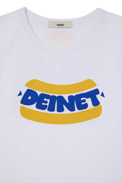 DEINET HOT DOG GRAPHICS T SHIRTS - 3 COLORS WHITE