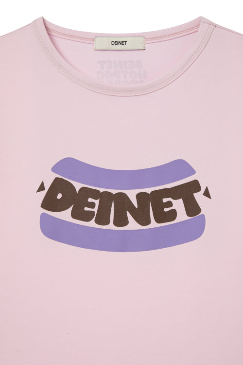 DEINET HOT DOG GRAPHICS T SHIRTS - 3 COLORS PINK