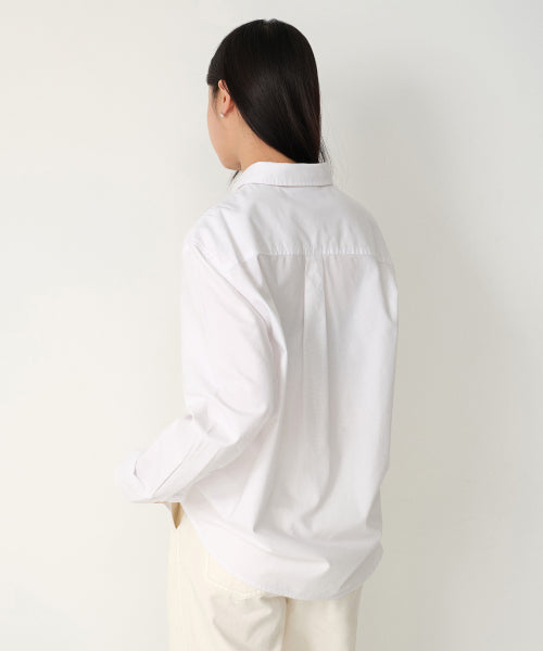 WOMENS RELAXED OXFORD SHIRT #韓韶禧同款! - 5 COLORS WHITE