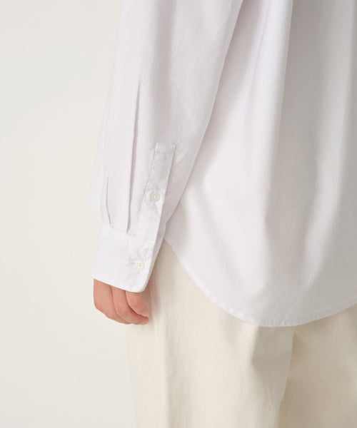 WOMENS RELAXED OXFORD SHIRT #韓韶禧同款! - 5 COLORS WHITE