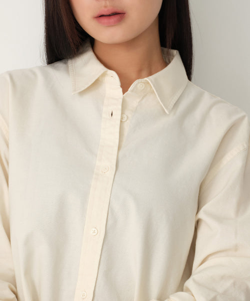 WOMENS RELAXED OXFORD SHIRT #韓韶禧同款! - 5 COLORS AS SHOWN