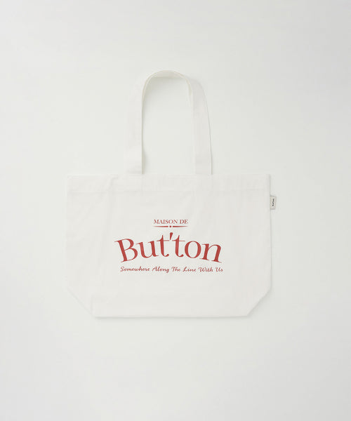 BUTTON LOGO ECO BAG - 2 COLORS RED
