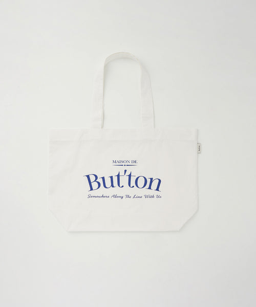 BUTTON LOGO ECO BAG - 2 COLORS BLUE