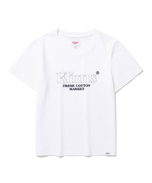 BAM SINGLE APPLIQUE TEE WHITE