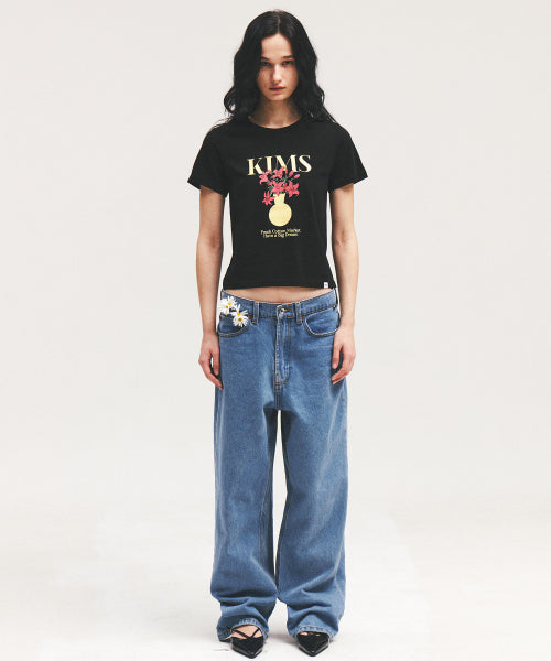 VASE CARTOON TEE - 2 COLORS BLACK