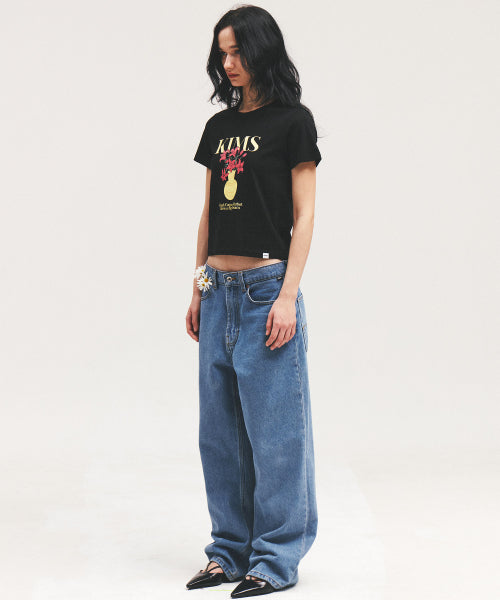 VASE CARTOON TEE - 2 COLORS BLACK