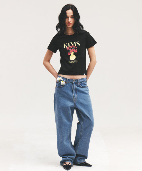 VASE CARTOON TEE - 2 COLORS BLACK