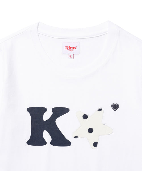 K ALPHA STAR LOGO TEE - 5 COLORS NAVY
