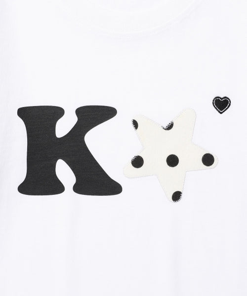 K ALPHA STAR LOGO TEE - 5 COLORS BLACK