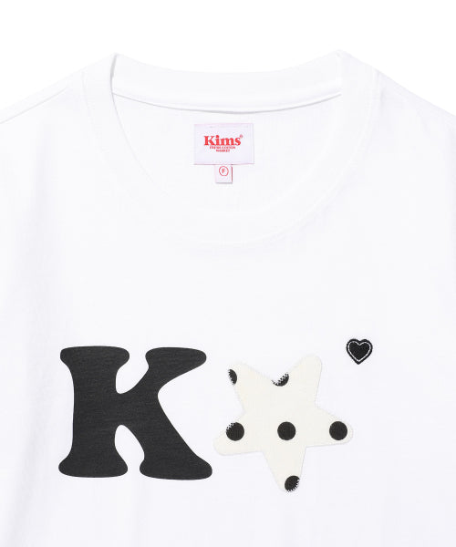 K ALPHA STAR LOGO TEE - 5 COLORS BLACK