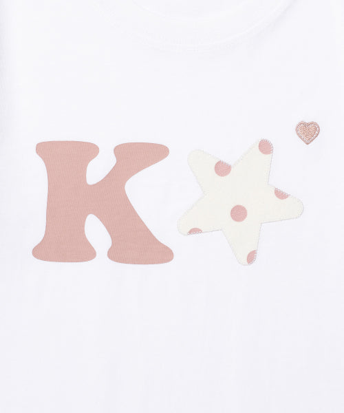 K ALPHA STAR LOGO TEE - 5 COLORS PINK