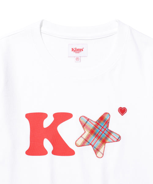 K ALPHA STAR LOGO TEE - 5 COLORS RED