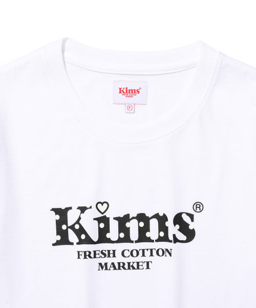 KIMS BAM LOGO DOT TEE WHITE - 2 COLORS BLACK