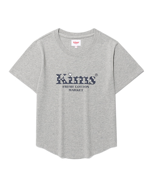 KIMS BAM LOGO DOT TEE WHITE - 2 COLORS GREY