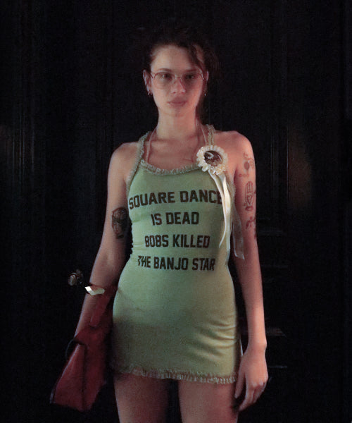 ACID FARM MINI DRESS - 4 COLORS GREEN