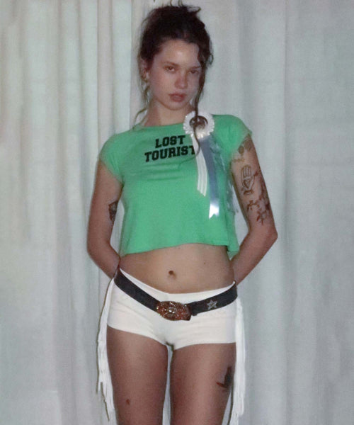 LOST TOURIST TEE RAW - 3 COLORS GREEN