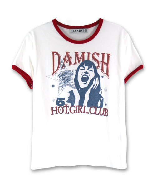RINGER T-SHIRT - 3 COLORS RED