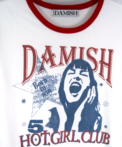 RINGER T-SHIRT - 3 COLORS RED