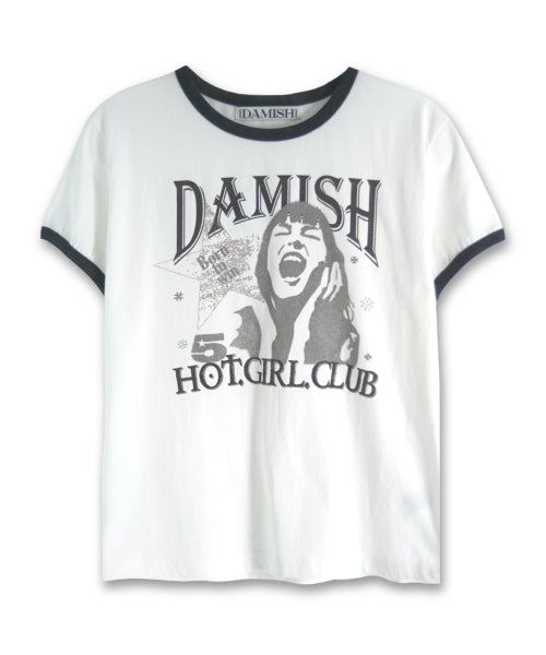 RINGER T-SHIRT - 3 COLORS CHARCOAL