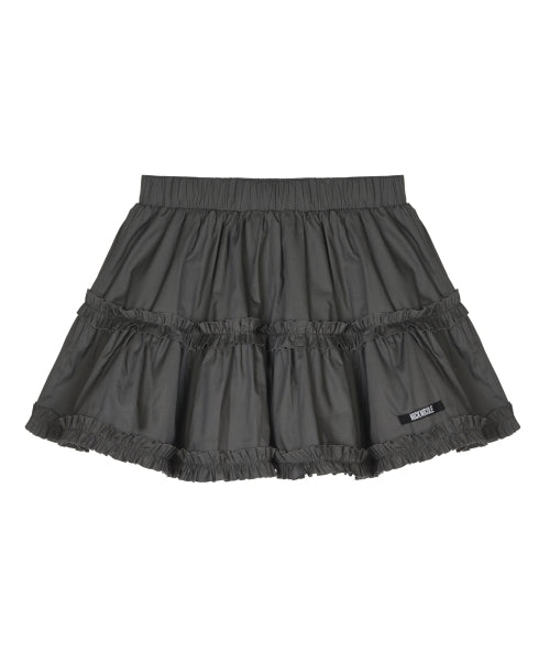 TRENDY RUFFLE MINI SKIRT #徐睿知同款! - 3 COLORS CHARCOAL