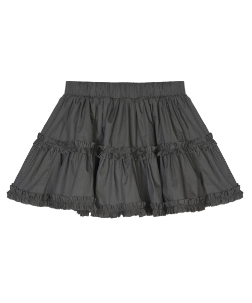 TRENDY RUFFLE MINI SKIRT #徐睿知同款! - 3 COLORS CHARCOAL