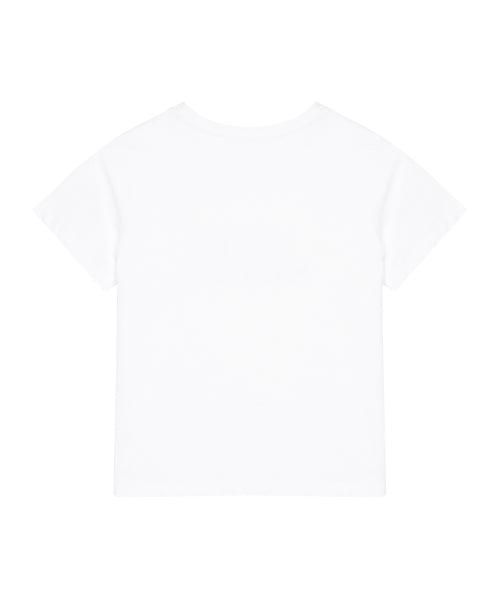 NICOLE DOT LETTERING SLIM TOP #徐睿知同款! WHITE