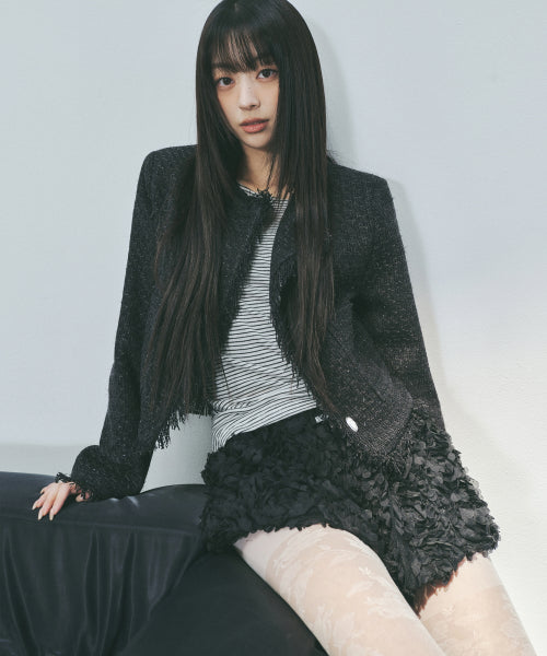 FLOWER MICRO SHORT PANTS #徐睿知同款! SILVER