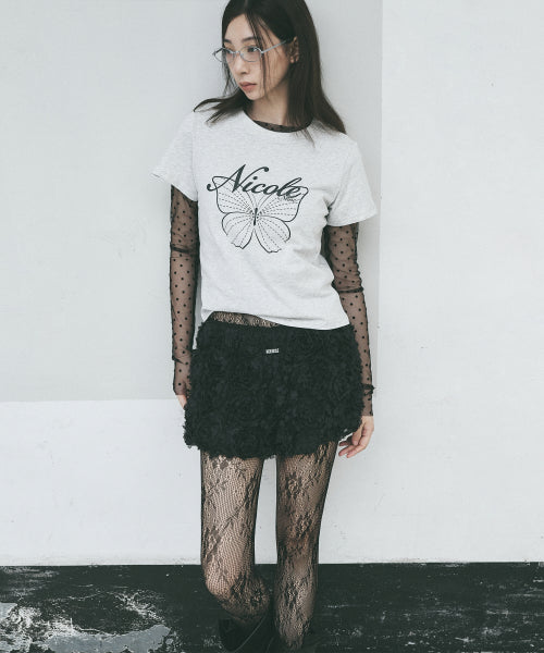 FLOWER MICRO SHORT PANTS #徐睿知同款! SILVER