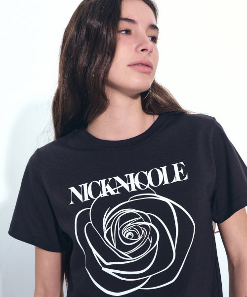 ROSE NICOLE LABEL SLIM TOP #徐睿知同款! - 5 COLORS WHITE