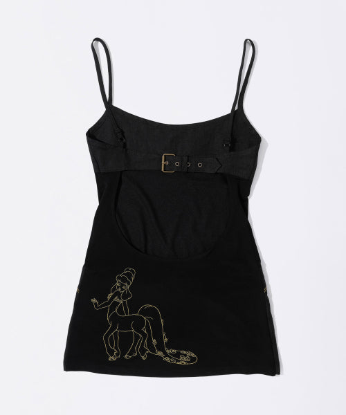 WESTERN MINI DRESS - 3 COLORS BLACK