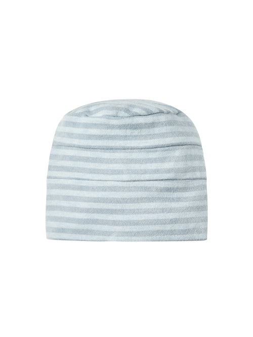 OVERSIZED STRIPE BEANIE LIGHT BLUE - 2 COLORS
