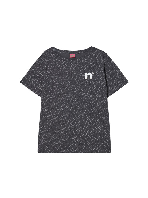 STAR OFF SHOULDER TEE CHARCOAL - 2 COLORS