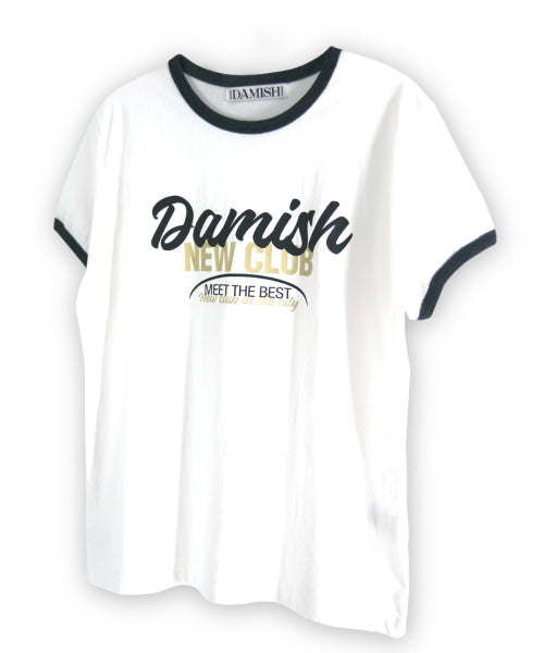 RINGER T-SHIRT - 3 COLORS CHARCOAL