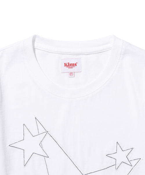 THREE SINGLE STAR TEE - 2 COLORS NAVY