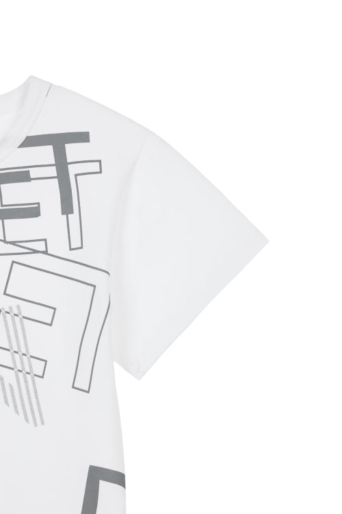 DEINET MIXED LOGO T SHIRTS - 3 COLORS WHITE