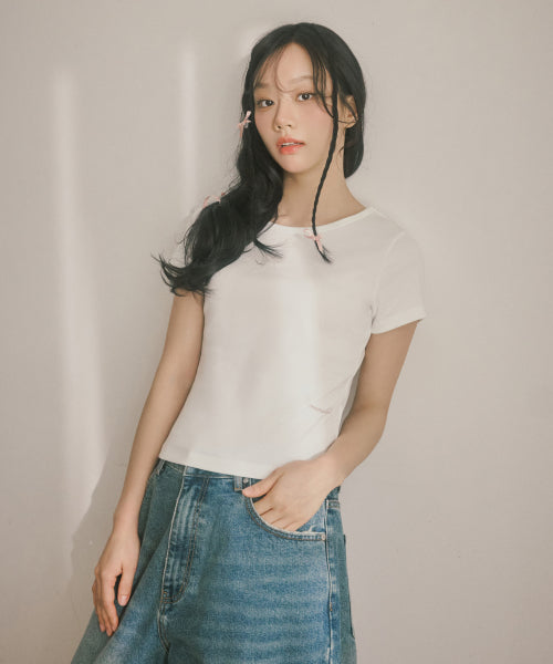 1993 BASIC WOMEN T-SHIRT - 7 COLORS WHITE