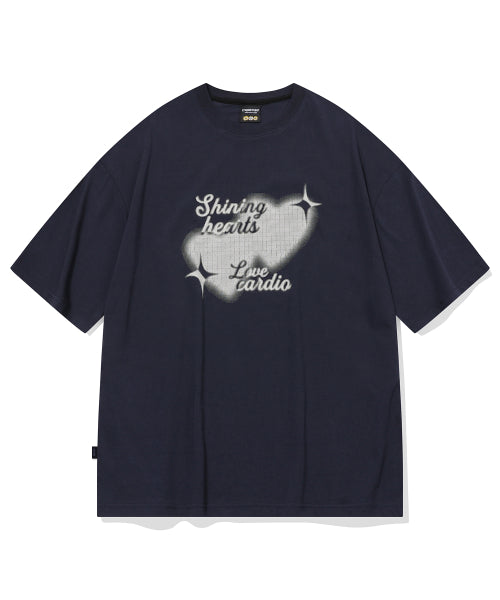 HEART SHORT SLEEVE TEE NAVY