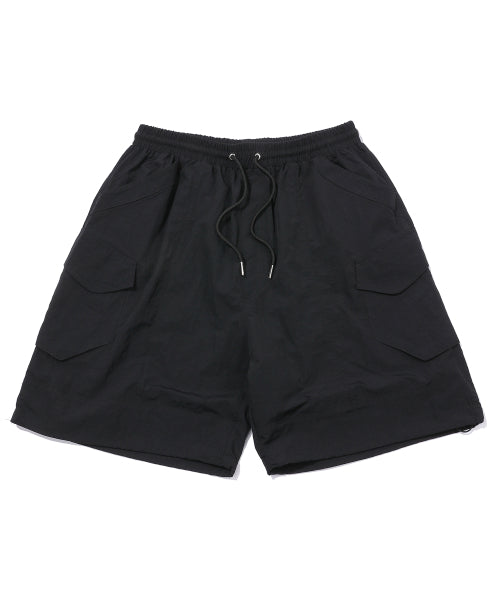 BERMUDA CARGO NYLON PANTS - 3 COLORS BLACK