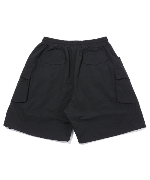 BERMUDA CARGO NYLON PANTS - 3 COLORS BLACK