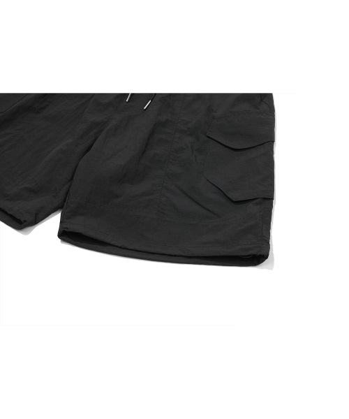 BERMUDA CARGO NYLON PANTS - 3 COLORS BLACK