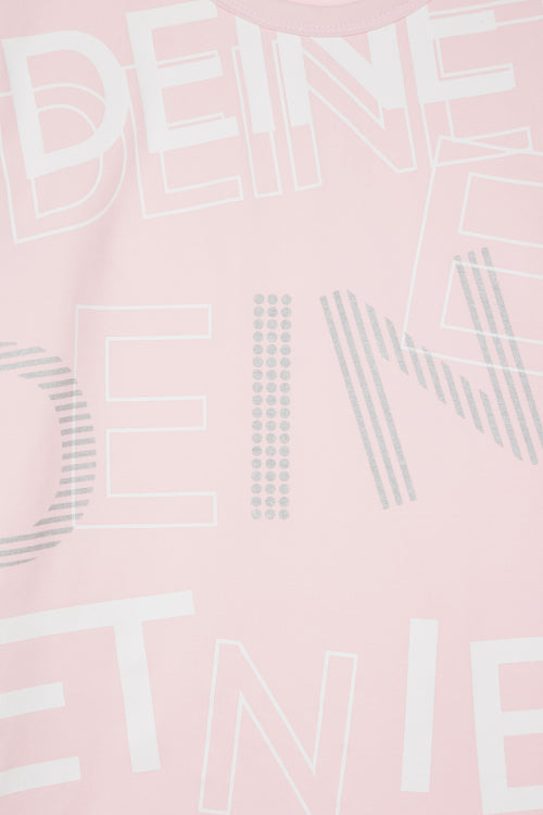 DEINET MIXED LOGO T SHIRTS - 3 COLORS PINK