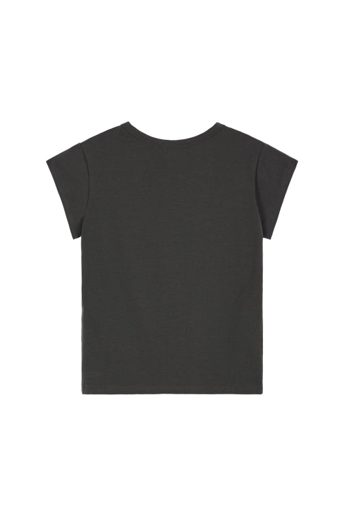 DEINET SPRAY LOGO T SHIRTS IN SKYBLUE - 5 COLORS CHARCOAL