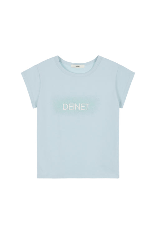 DEINET SPRAY LOGO T SHIRTS IN SKYBLUE - 5 COLORS BLUE