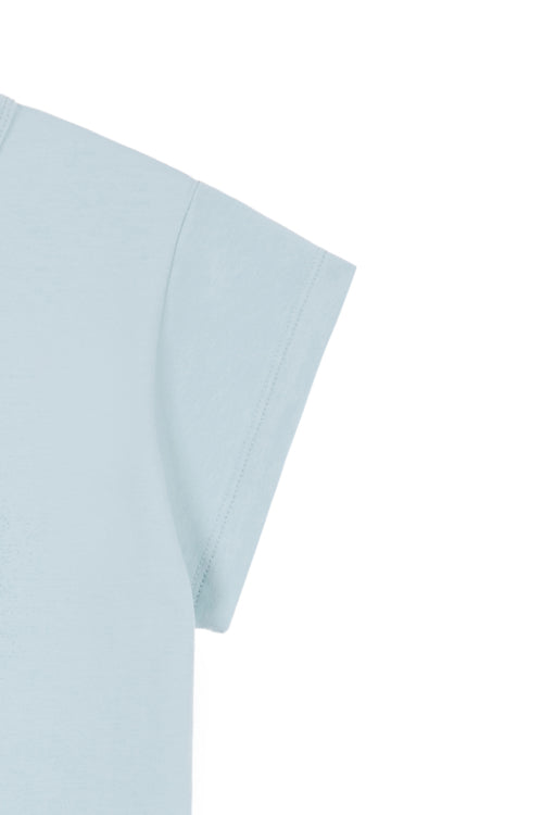 DEINET SPRAY LOGO T SHIRTS IN SKYBLUE - 5 COLORS BLUE
