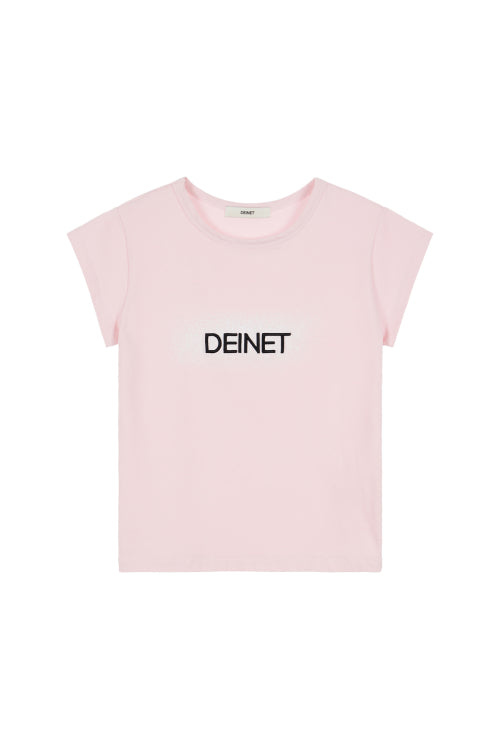 DEINET SPRAY LOGO T SHIRTS - 5 COLORS PINK