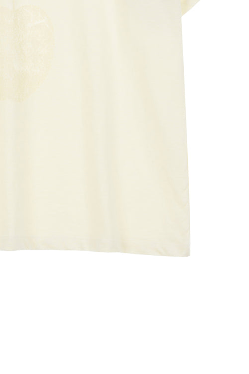 DEINET APPLE LOGO T SHIRTS - 3 COLORS CREAM
