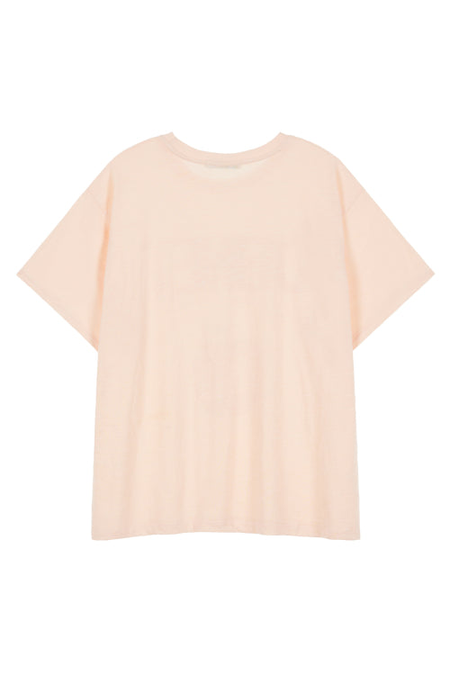 DEINET APPLE LOGO T SHIRTS - 3 COLORS PINK