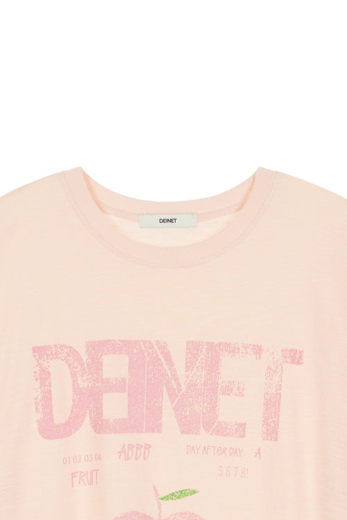 DEINET APPLE LOGO T SHIRTS - 3 COLORS PINK