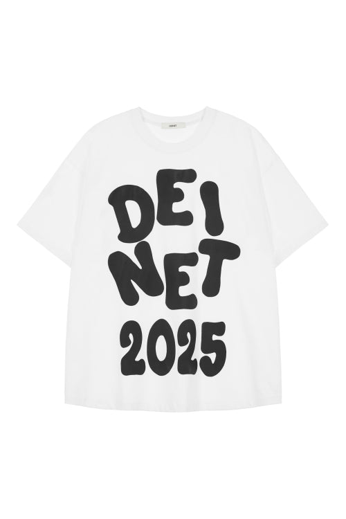 DEINET BOLD LOGO T SHIRTS - 3 COLORS WHITE